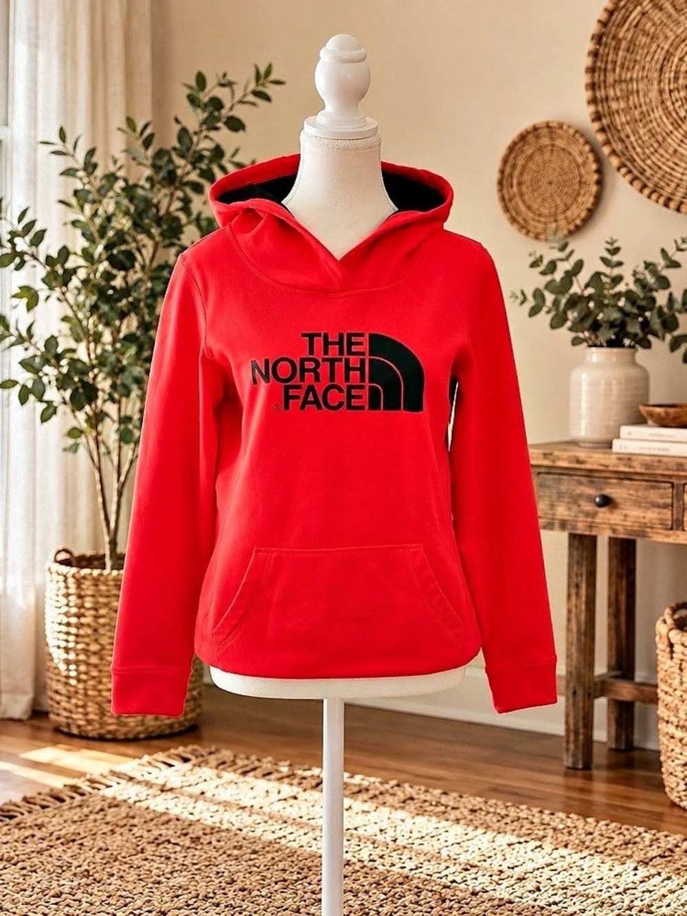 The North Face Red Box Logo Hoodie Sweatshirt